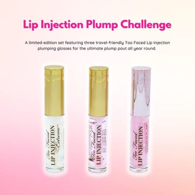 Too Faced Lip Injection Plump Challenge Instant & Long-Term Lip Plumper Gift Set