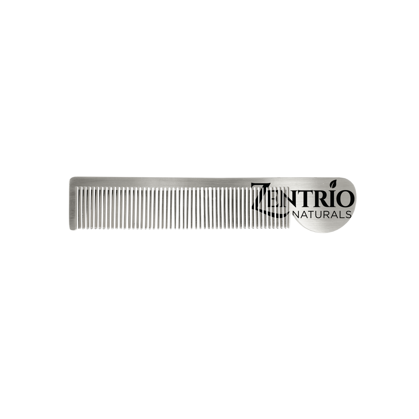 Classic Moustache Comb - Stainless Steel - ZenTrio Naturals