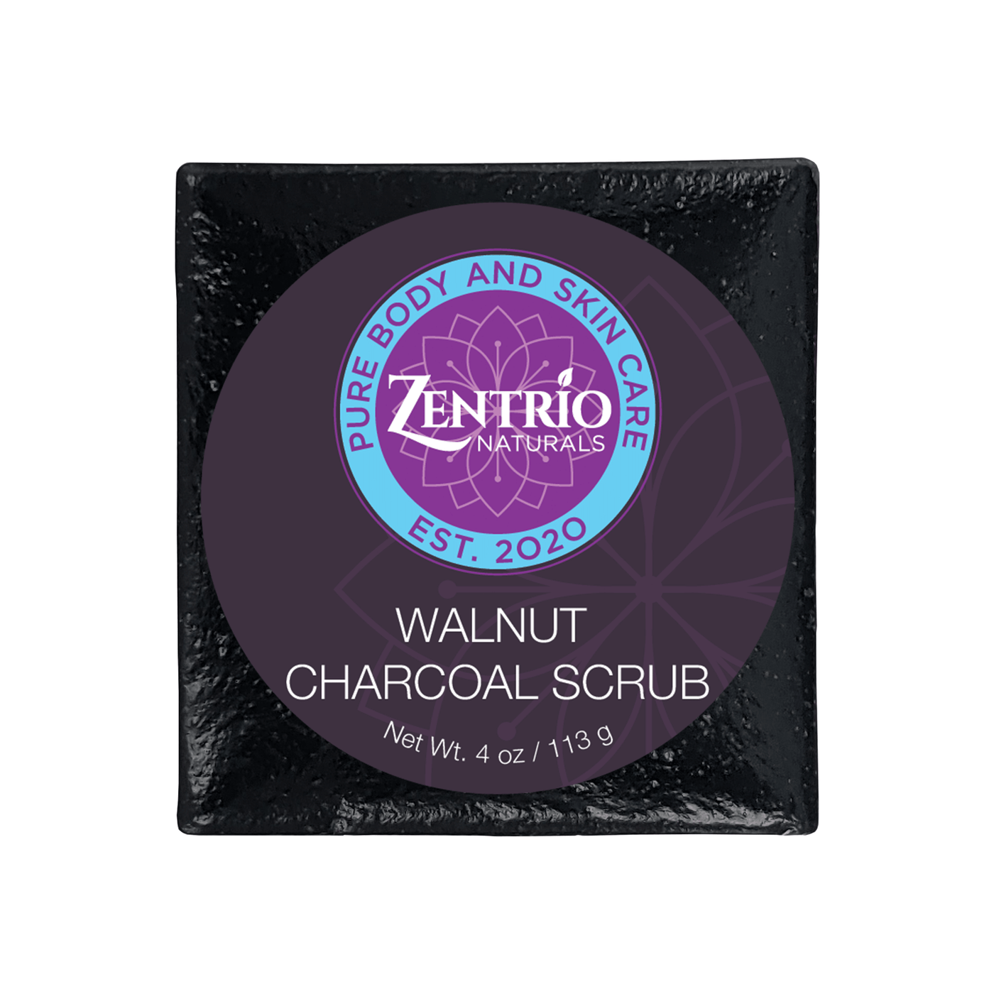 Charcoal & Walnut Scrub - ZenTrio Naturals